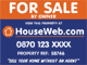Personalise HouseWeb for Sale Sign
